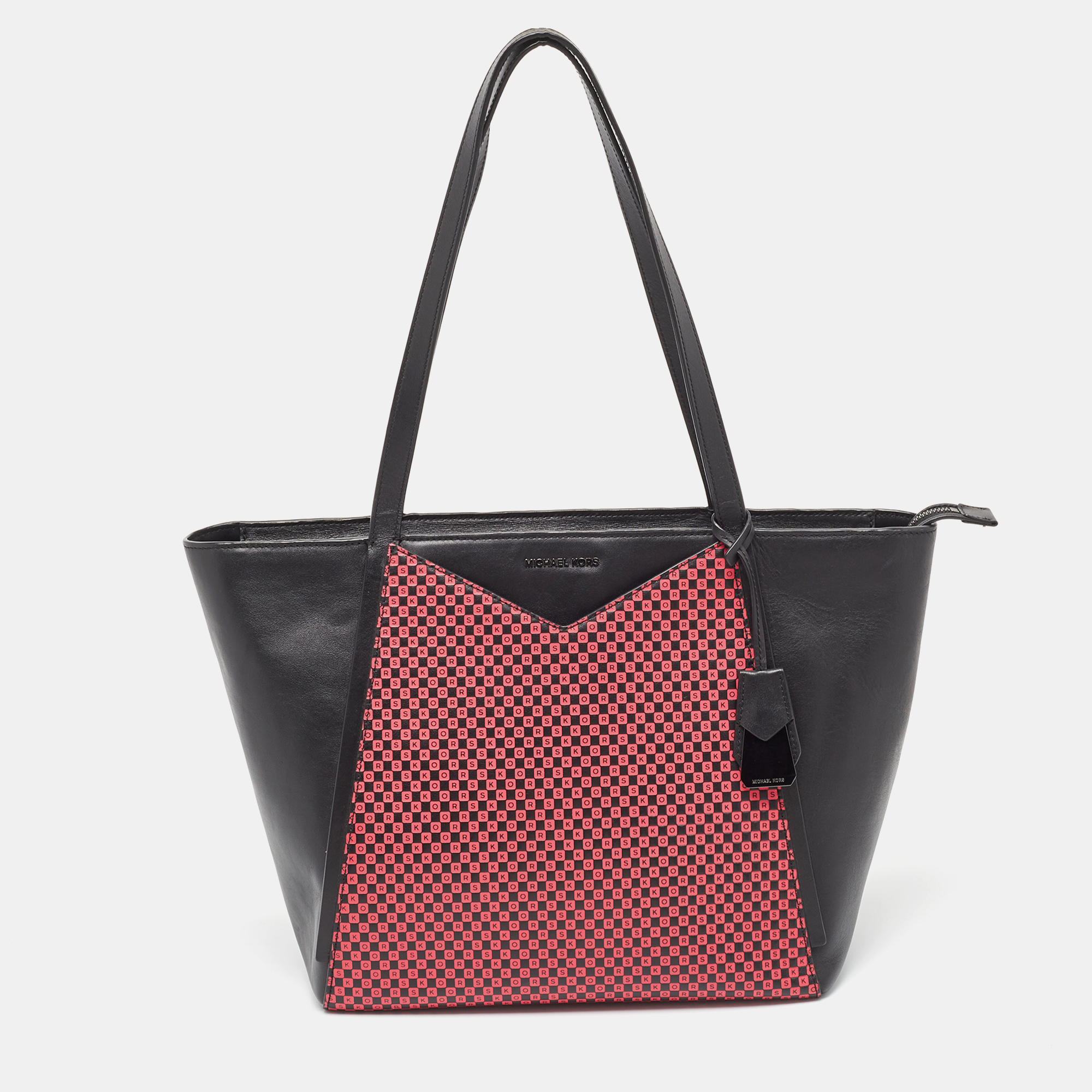 Whitney large logo outlet tote bag