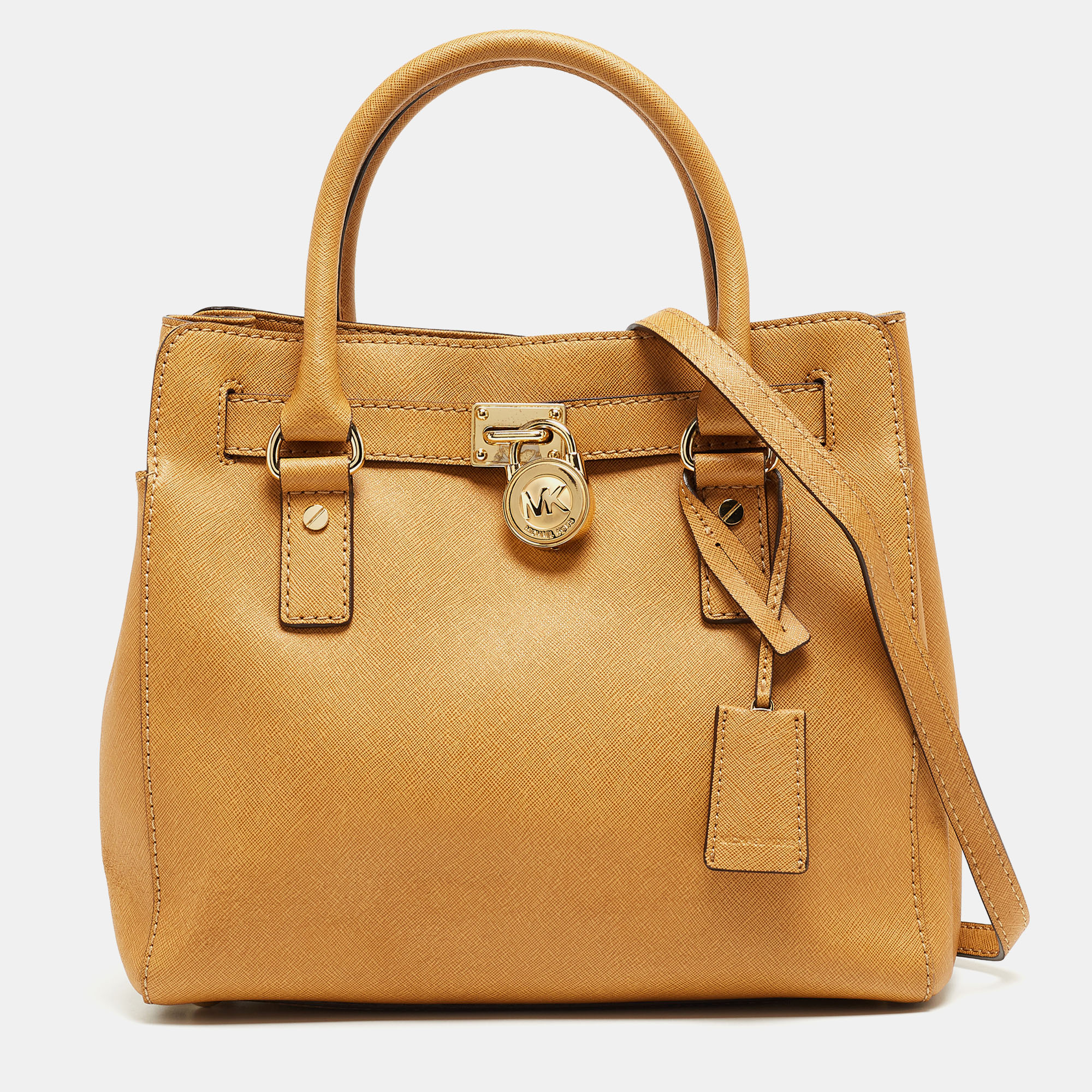 

Michael Kors Brown Leather Hamilton North South Tote