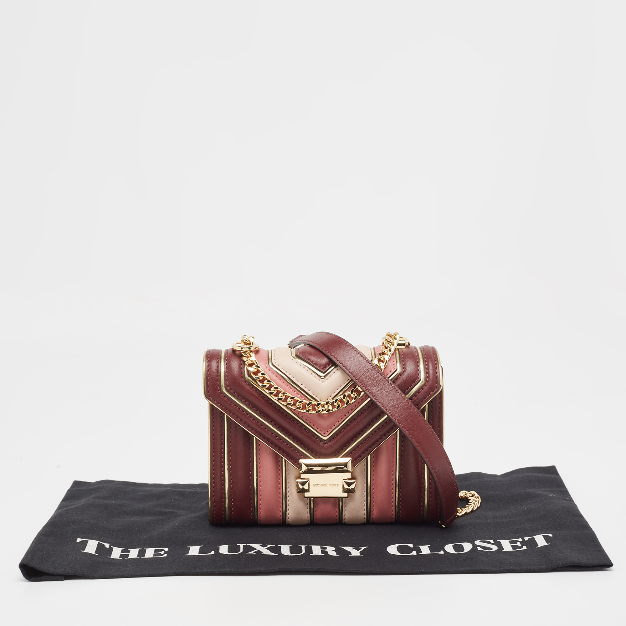 Michael Kors Multicolor Quilted Leather Whitney Shoulder Bag 