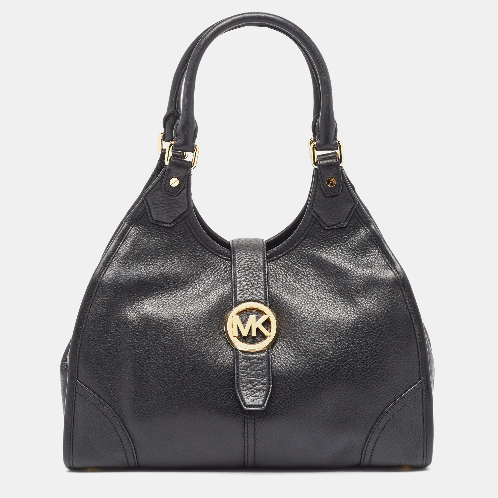 

Michael Kors Black Leather Hudson Shoulder Bag