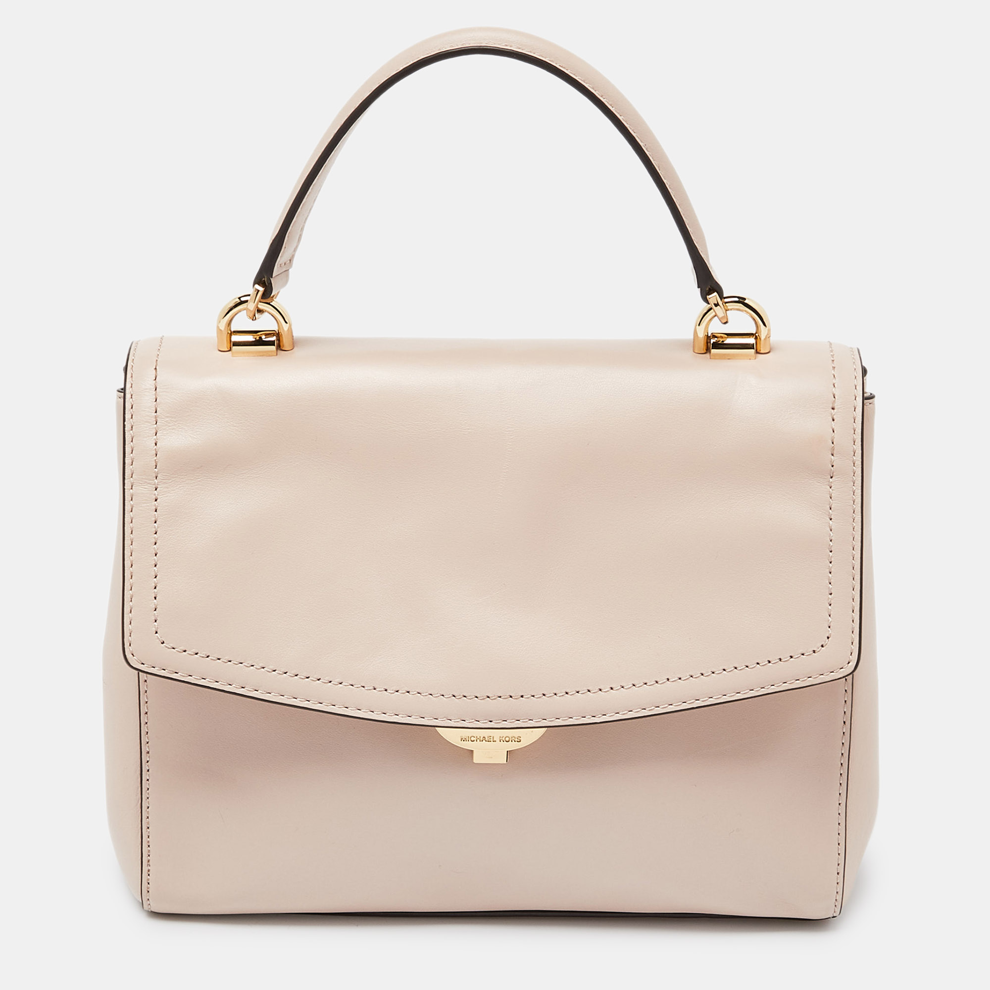 

Michael Kors Pink Leather Small Ava Top Handle Bag