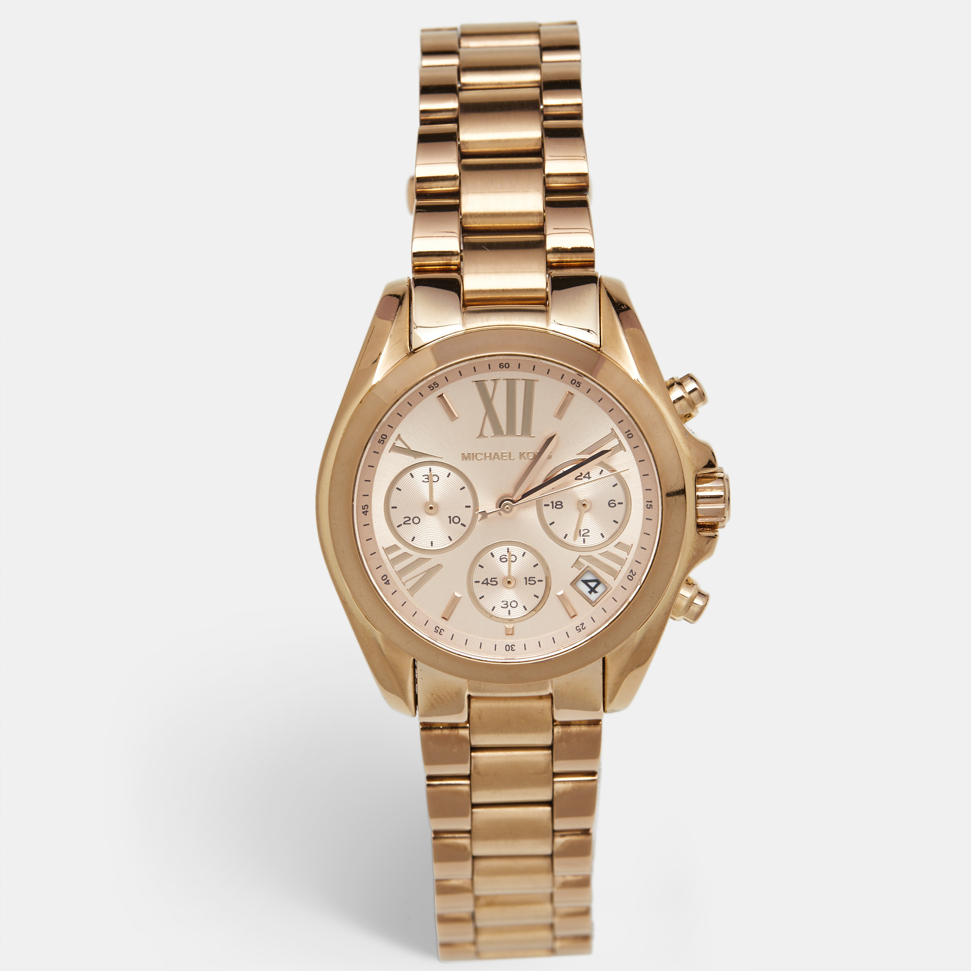 

Michael Kors Rose Gold Plated Steel Bradshaw Chronograph MK5799 Women's Wristwatch