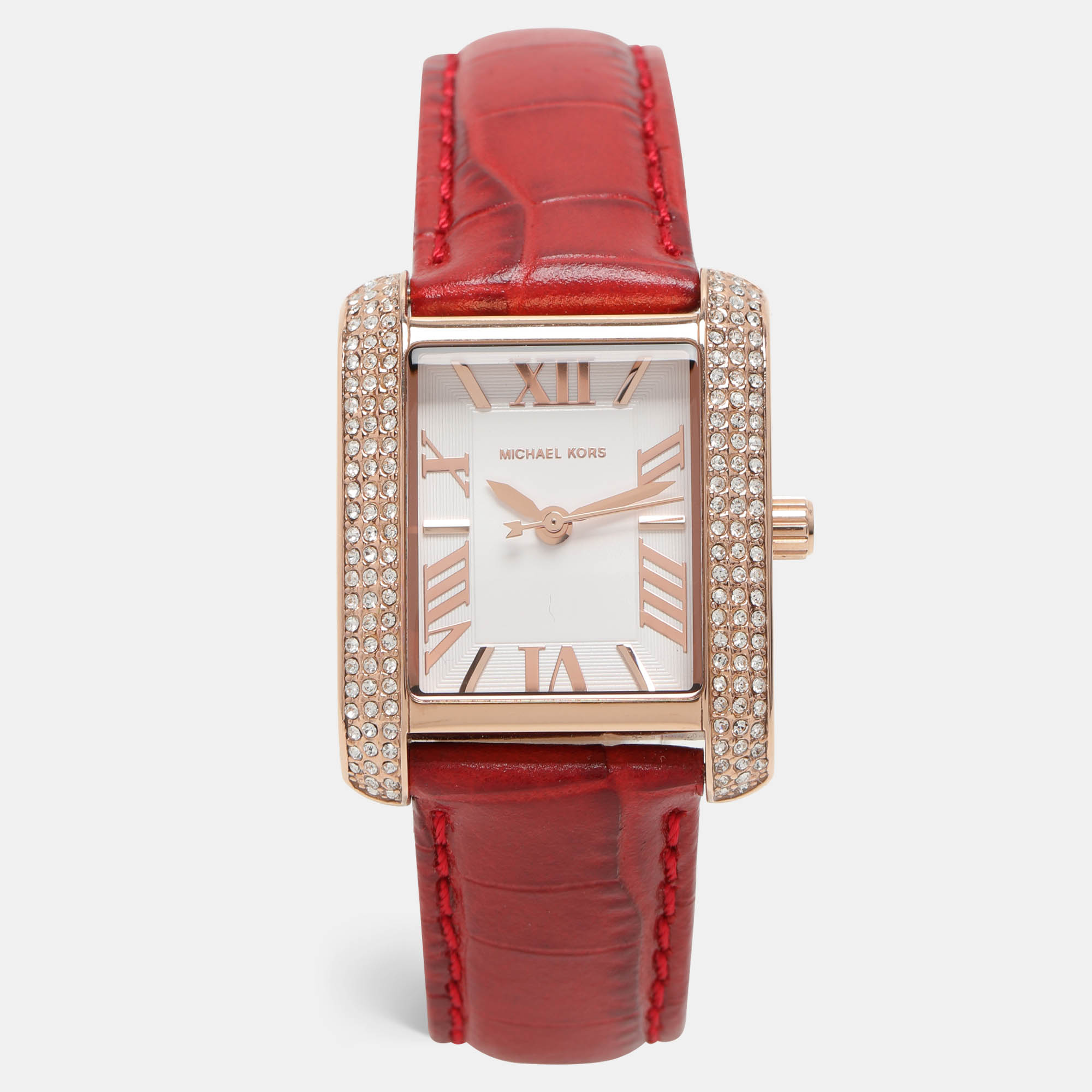 

Michael Kors Red Croc Embossed Emery MK4689 Women's Wristwatch 27 mm