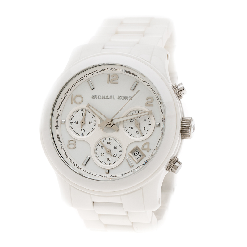 michael kors ceramic white watch mk5161