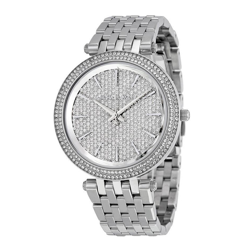 

Michael Kors Silver Pave Stainless Steel Darci MK3437 Women's Wristwatch