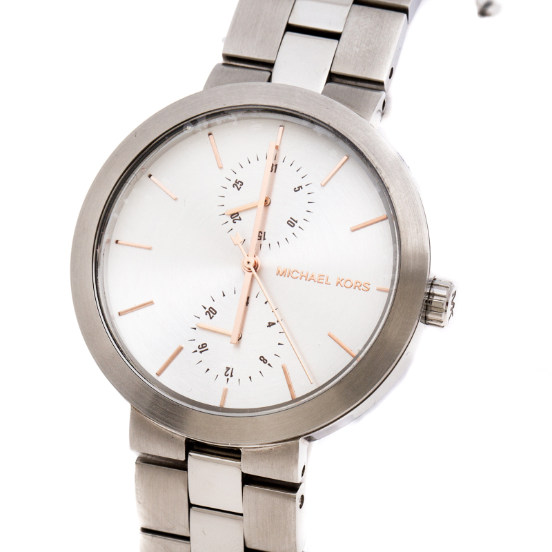 

Michael Kors Silver Stainless Steel Garner MK6407 Women's Wristwatch