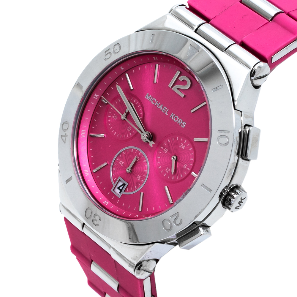 

Michael Kors Pink Stainless Steel Wyatt MK6170 Women's Wristwatch