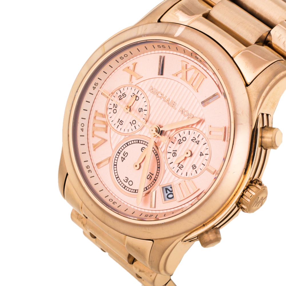 

MIchael Kors Rose Gold Tone Stainless Steel Cooper MK6275 Women's Wristwatch