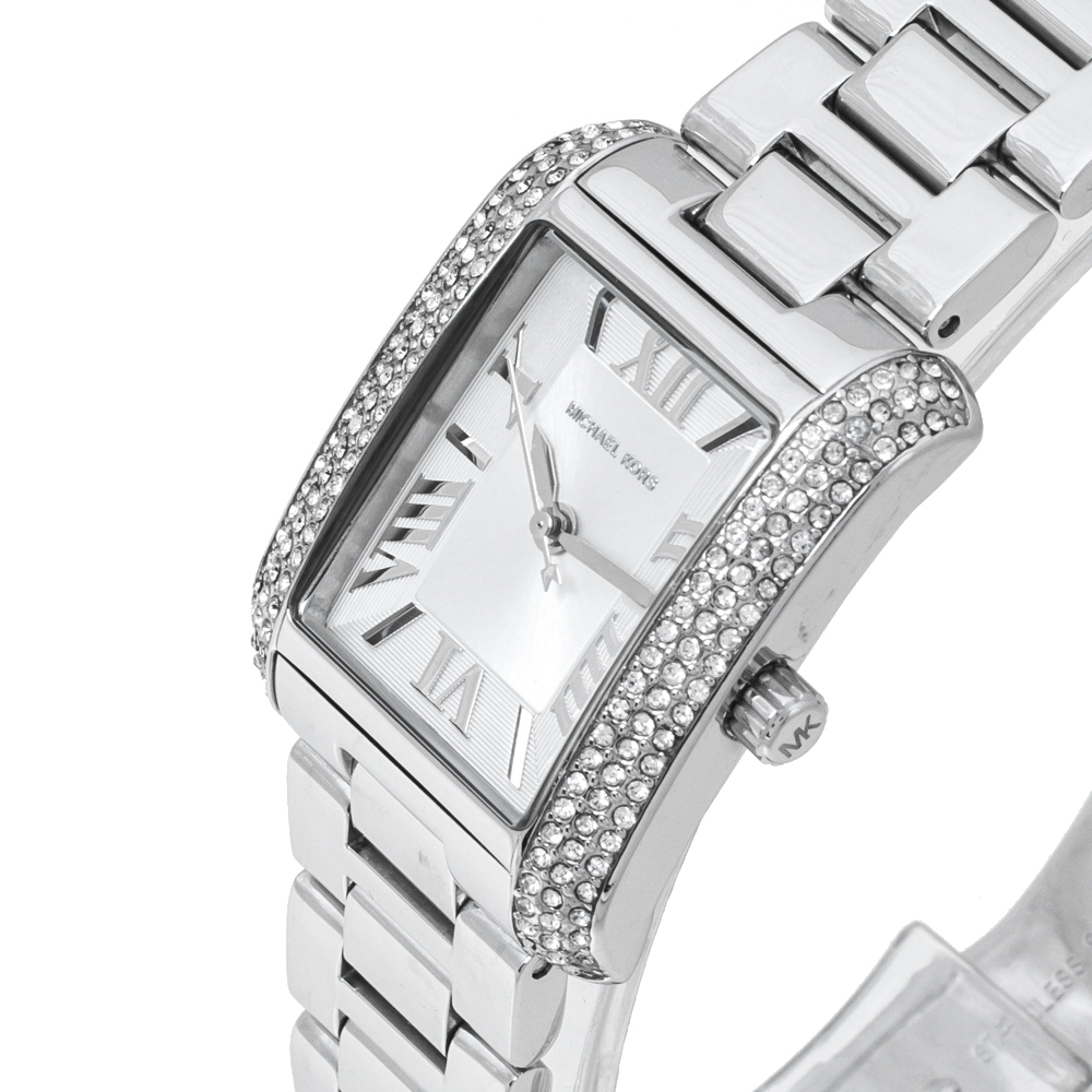 

Michael Kors Silver Stainless Steel Petite Emery MK3289 Women's Wristwatch