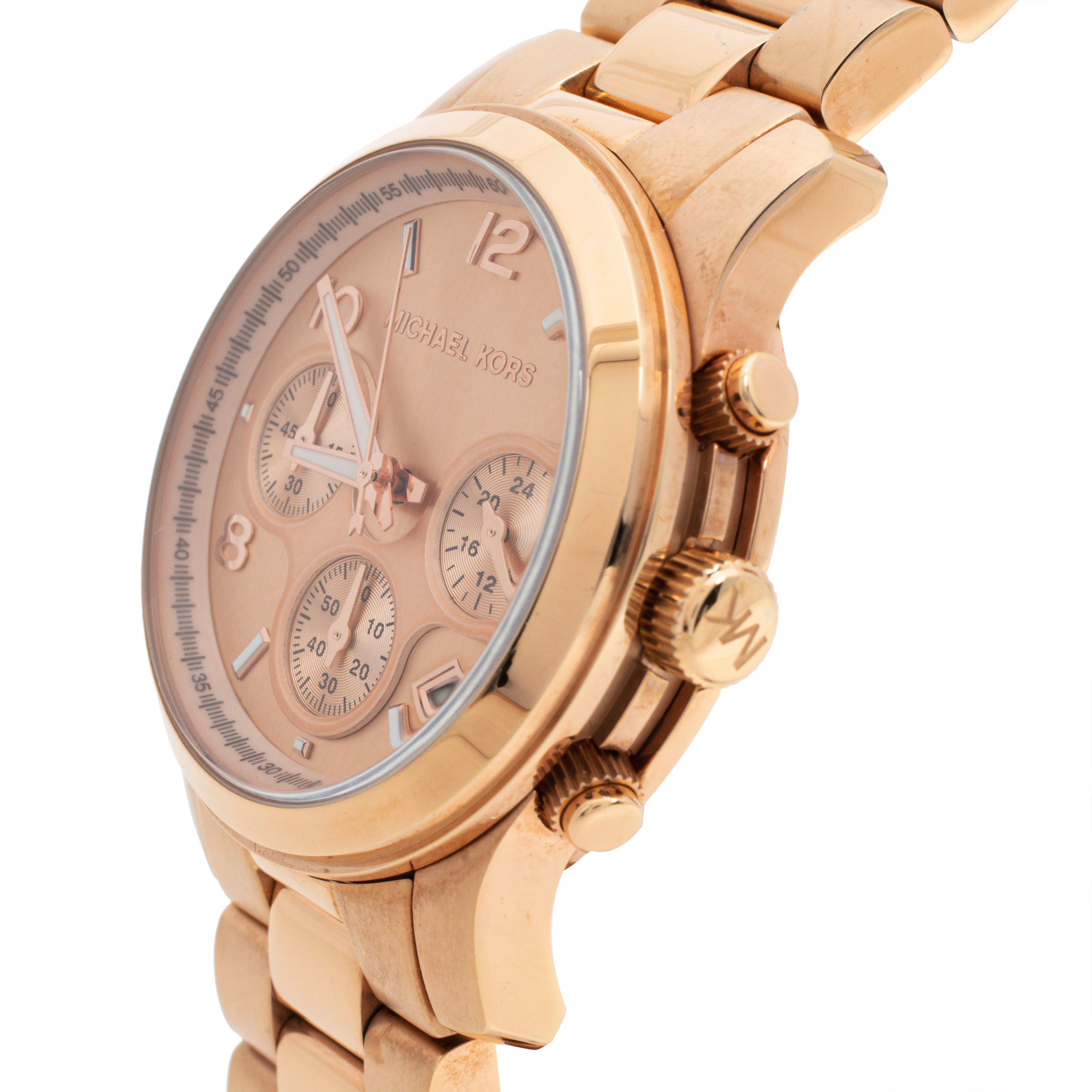 

Michael Kors Rose Gold Tone Stainless Steel Runway MK5128 Women's Wristwatch