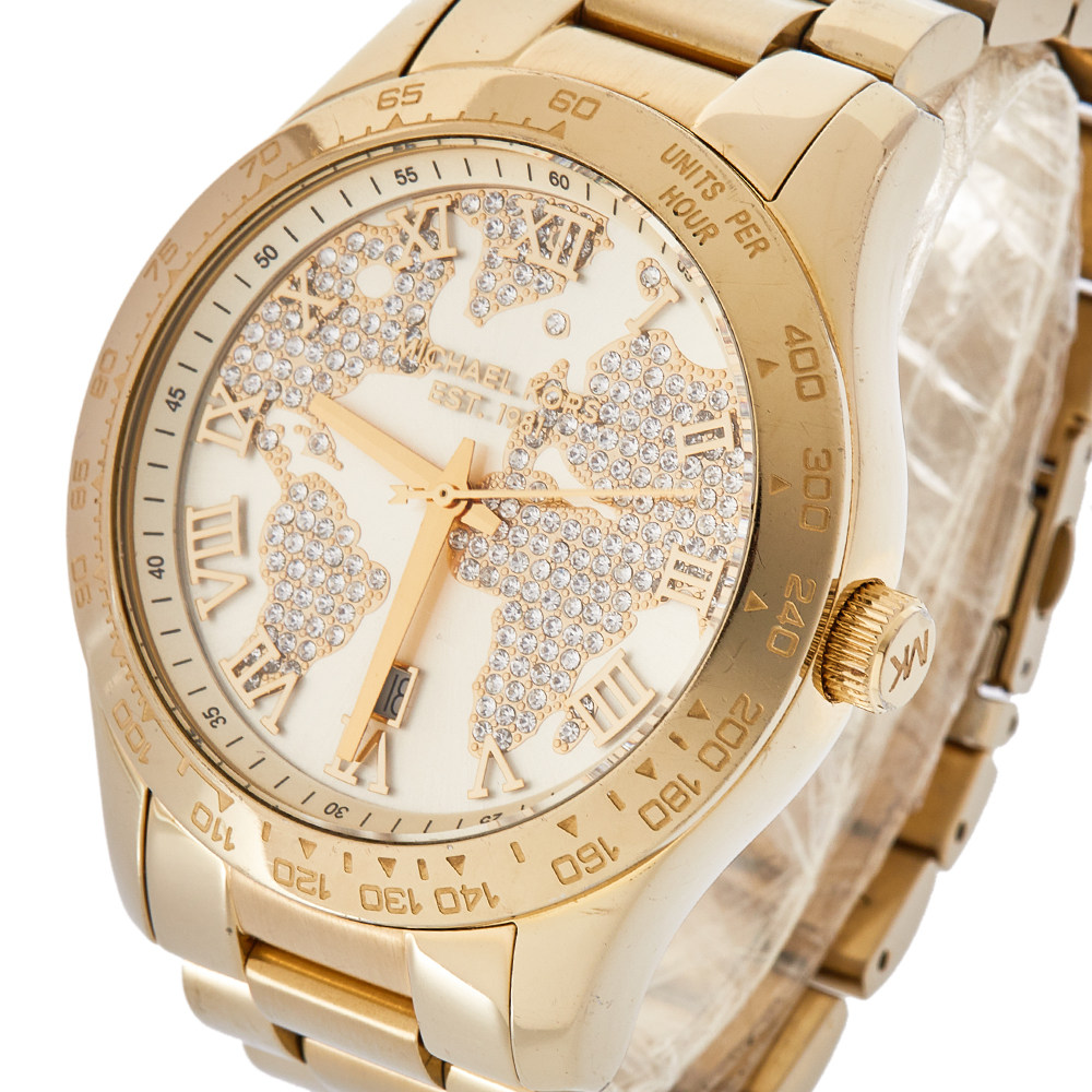 

Michael Kors Yellow Gold Tone Stainless Steel Layton MK5959 Women's Wristwatch