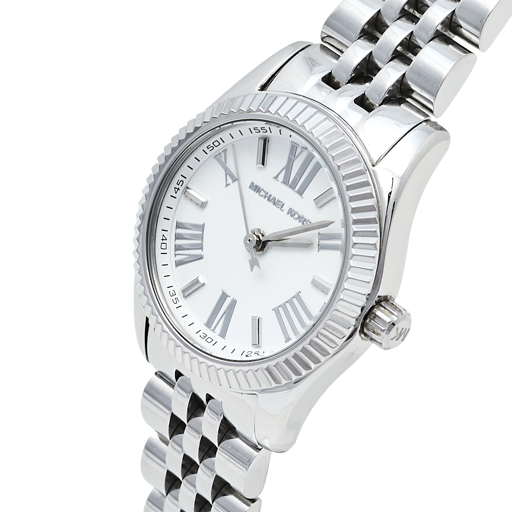 

Michael Kors Silver Stainless Steel Lexington MK3228 Women's Wristwatch