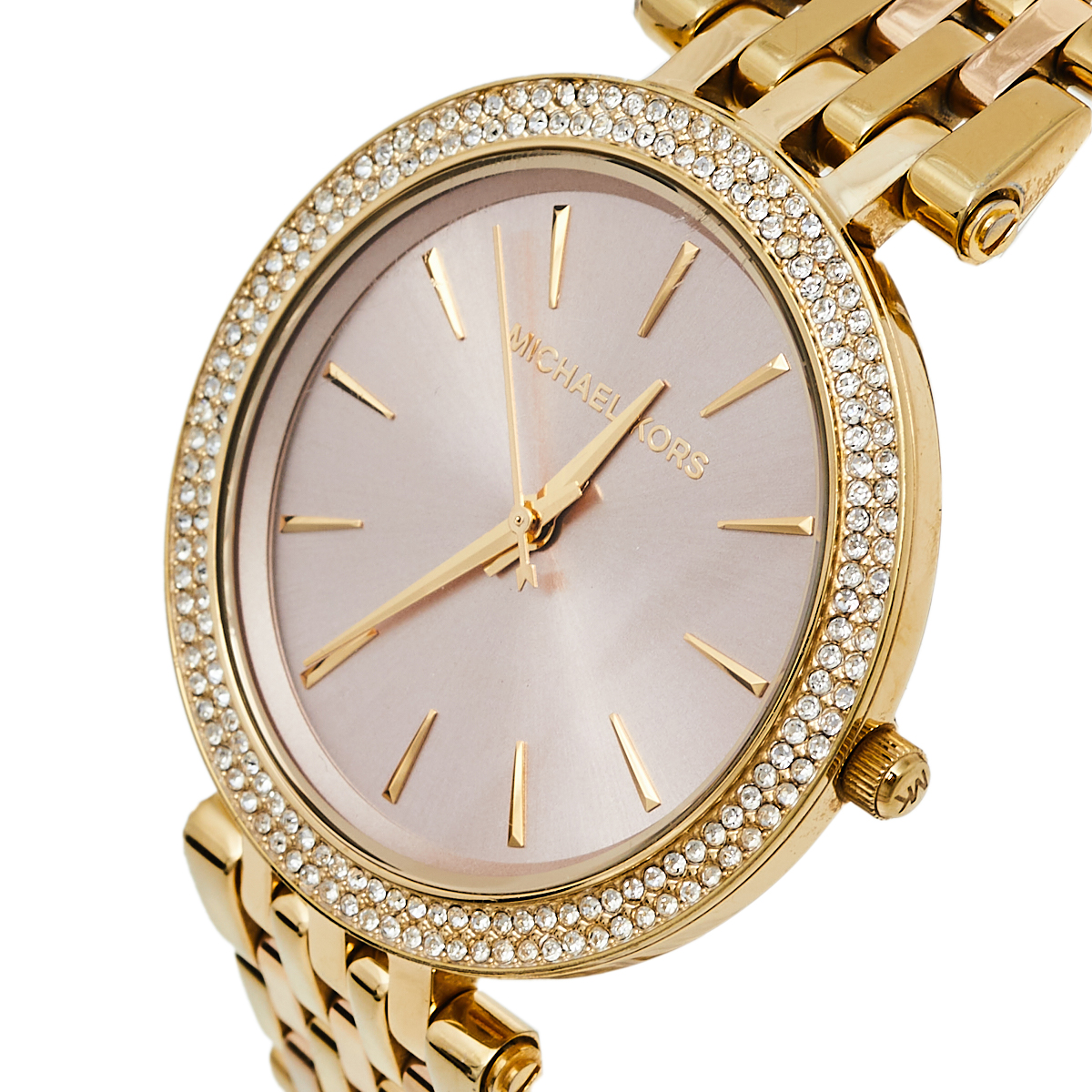

Michael Kors Pink Gold Tone Stainless Steel Darci MK3507 Women's Wristwatch