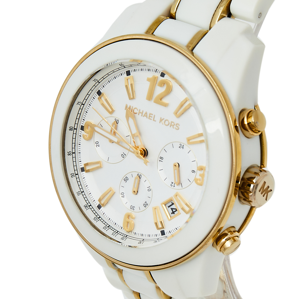 

Michael Kors White Stainless Steel and Acetate MK5804 Women's Wristwatch