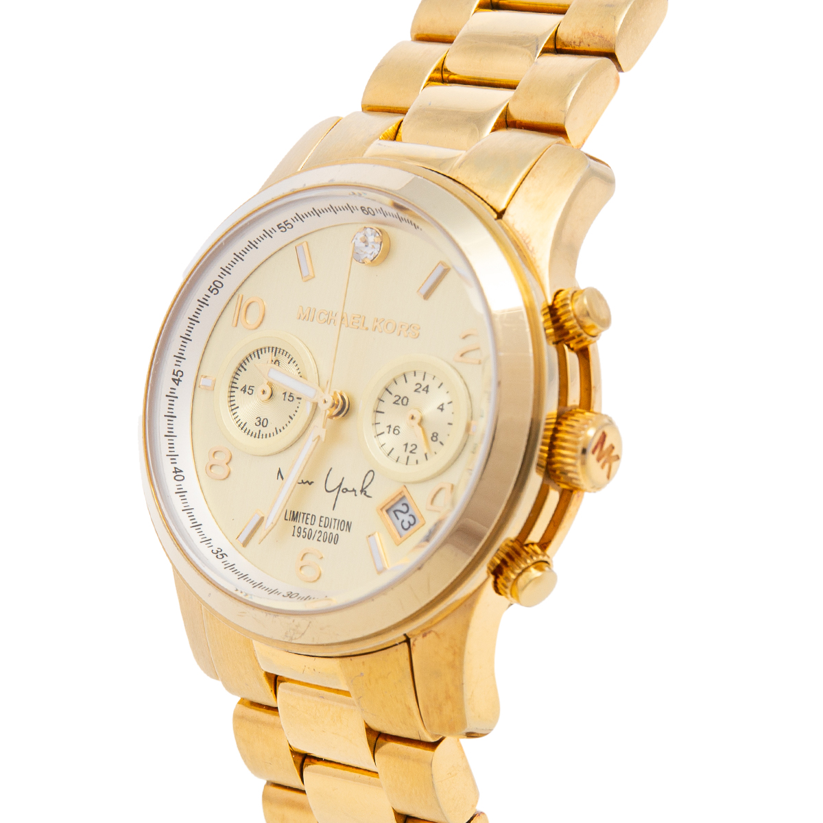 

Michael Kors Yellow Gold Tone Stainless Steel Runway Limited Edition MK5662 Women's Wristwatch