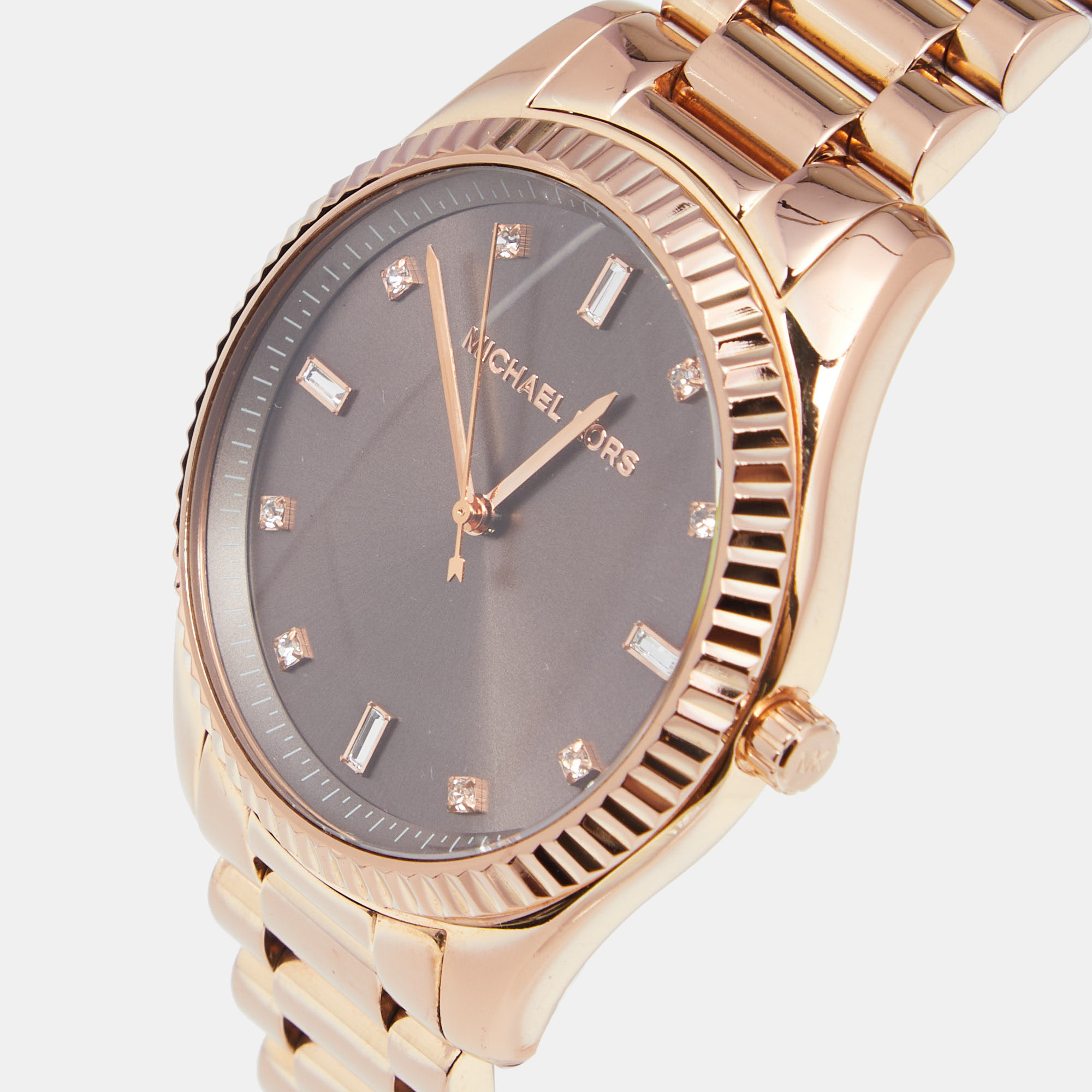 

Michael Kors Brown Rose Gold Plated Stainless Steel Blake MK3227 Women's Wristwatch