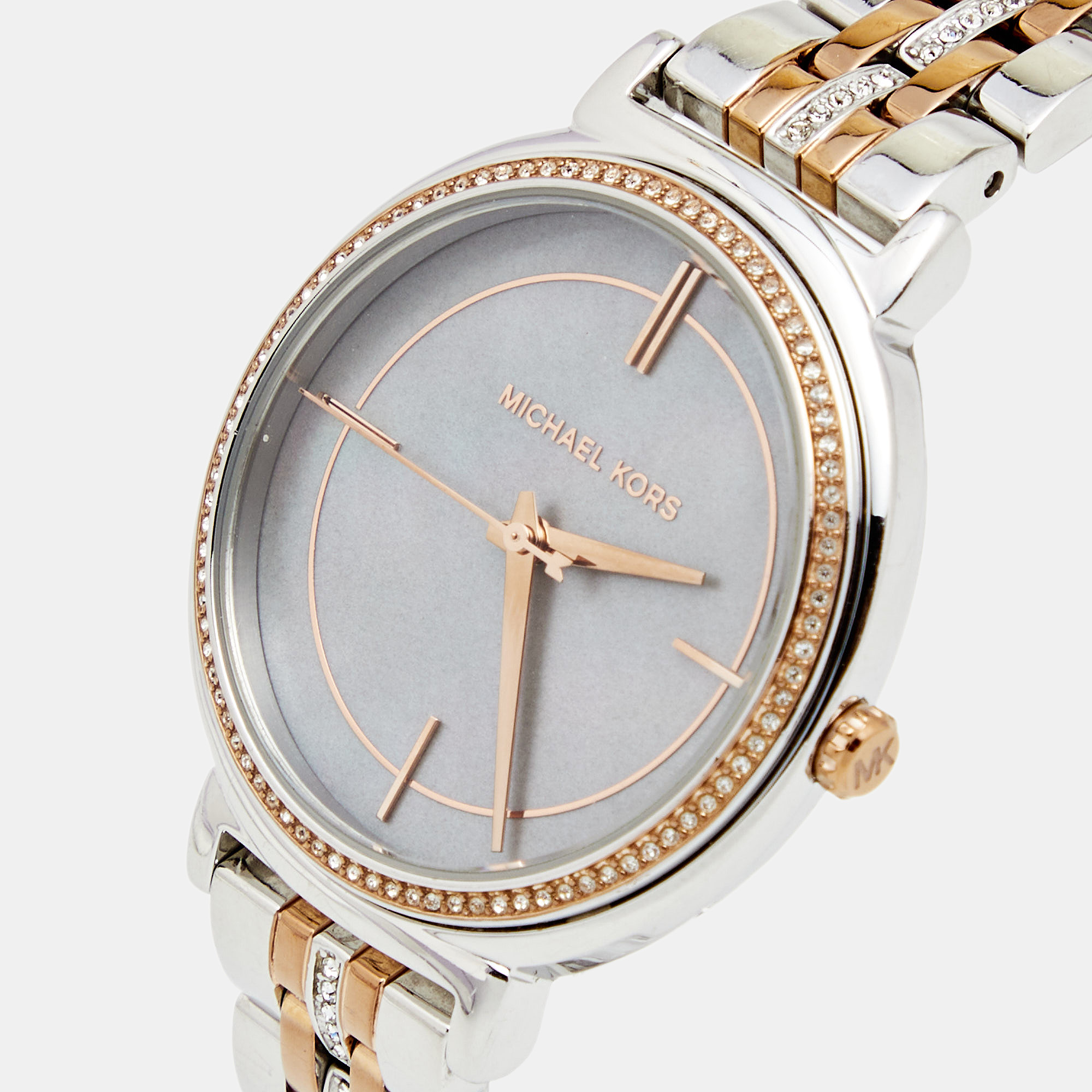 

Michael Kors Mother of Pearl Two Tone Stainless Steel Cinthia MK-3642 Women's Wristwatch, Grey