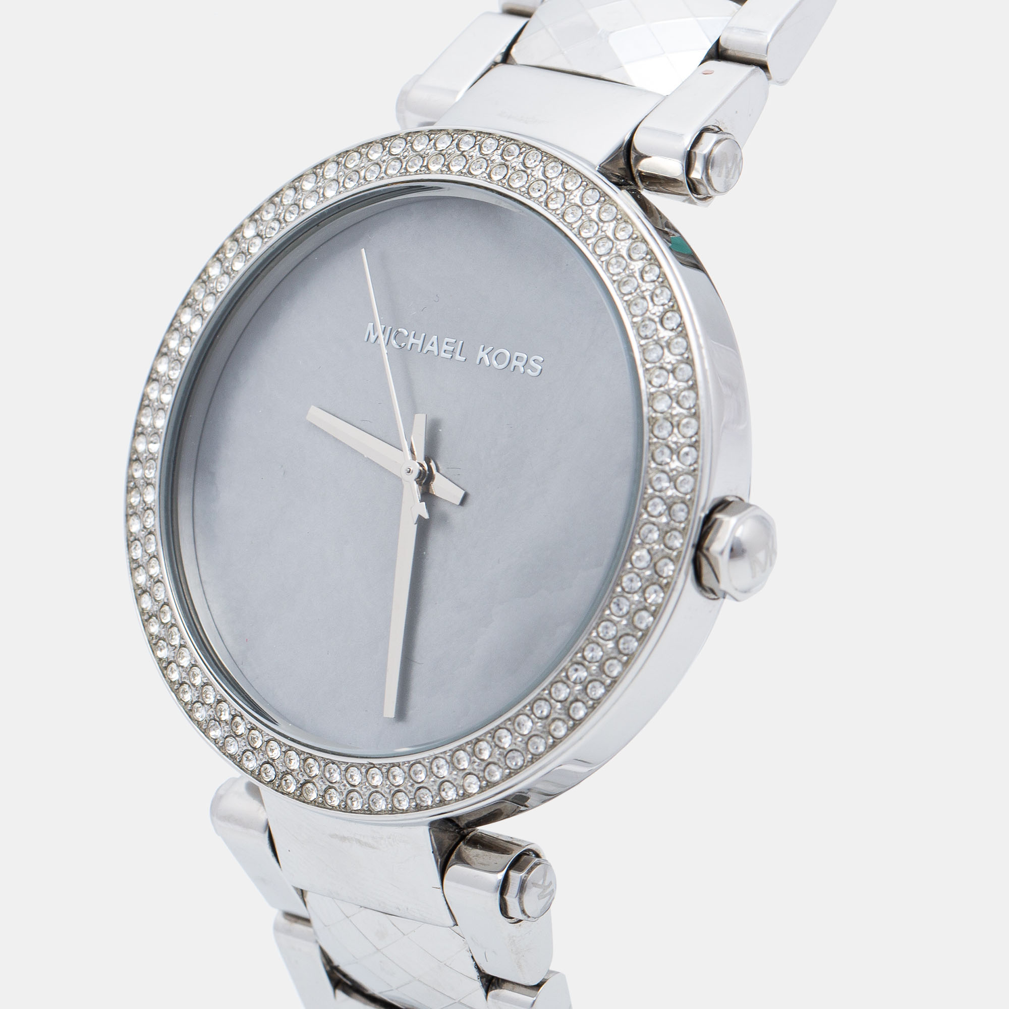 

Michael Kors Mother of Pearl Stainless Steel Parker MK6424 Women's Wristwatch, Silver