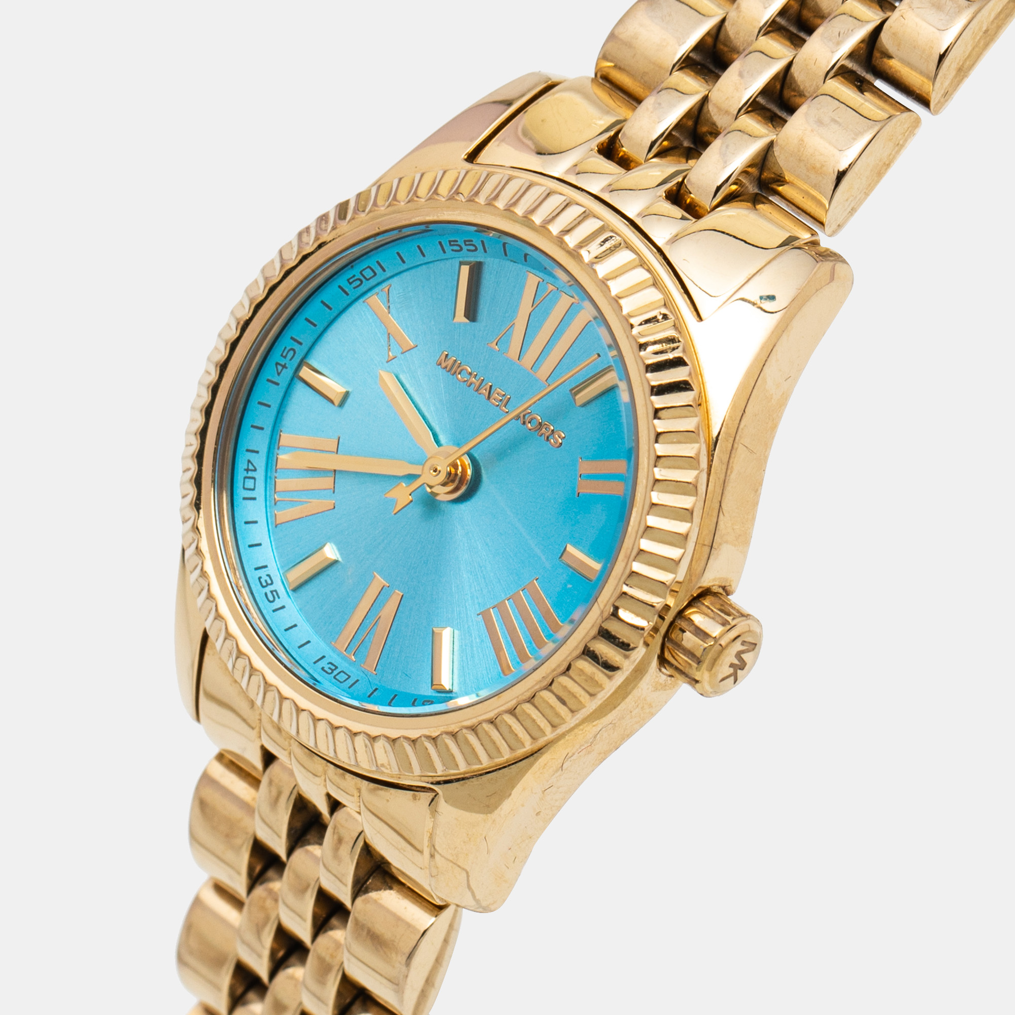 

Michael Kors Blue Gold Plated Stainless Steel Lexington MK3271 Women's Wristwatch
