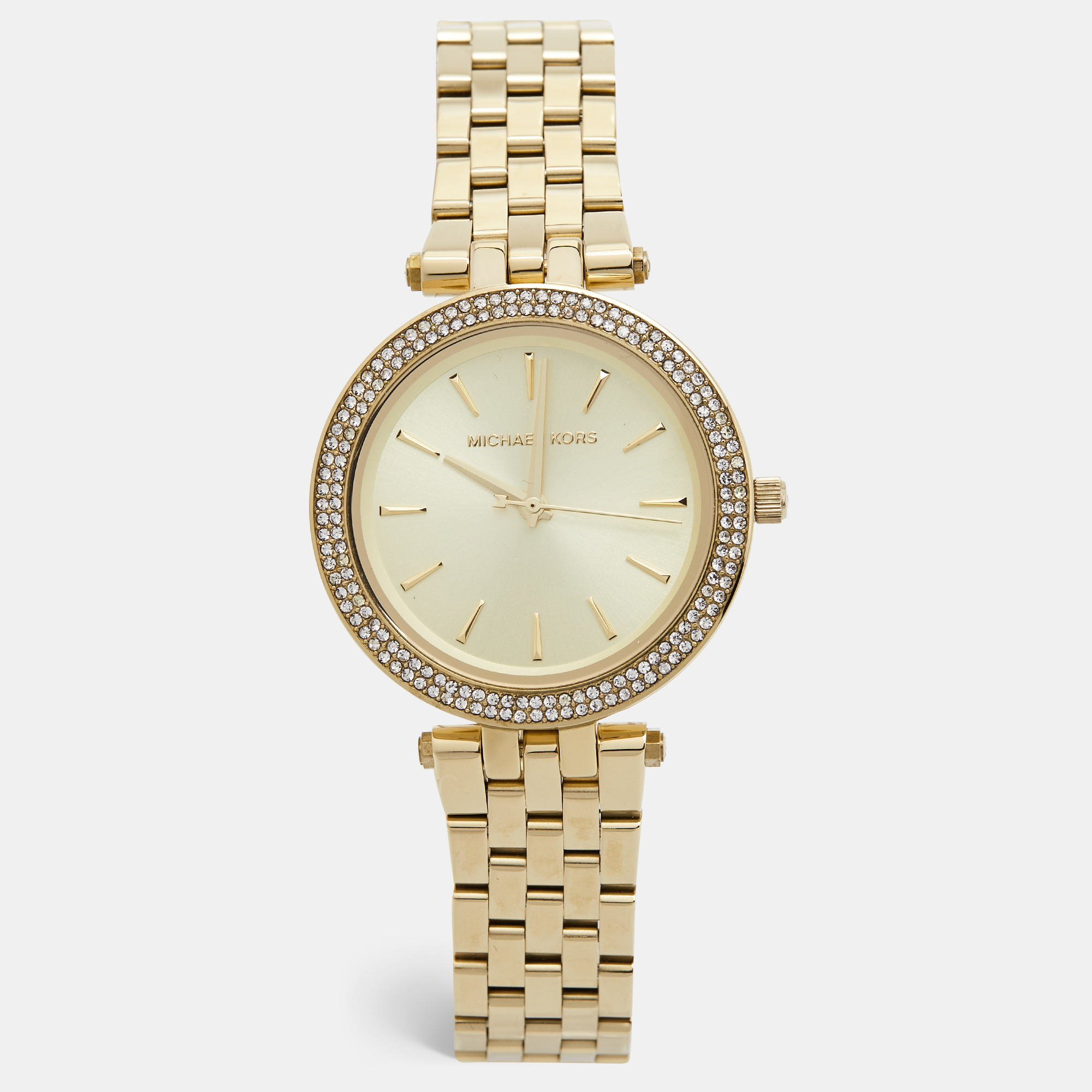 

Michael Kors Yellow Gold Plated Stainless Steel Darci Pave MK3430 Women's Wristwatch