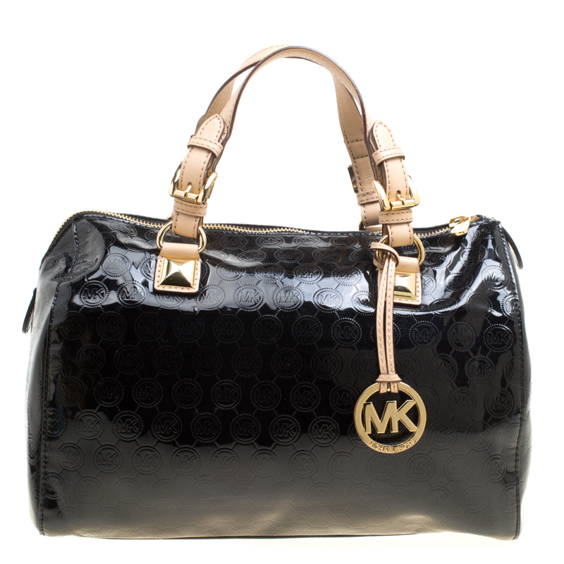 michael kors grayson women's handbag satchel black