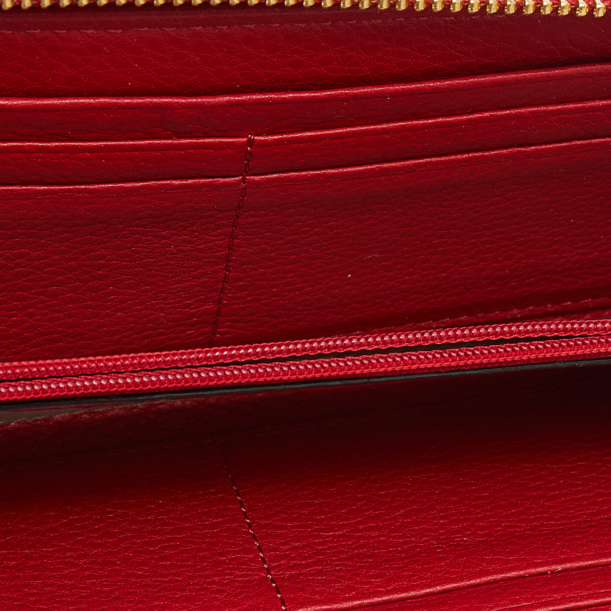 

Michael Kors Red Leather Jet Set Zip Around Continental Wallet