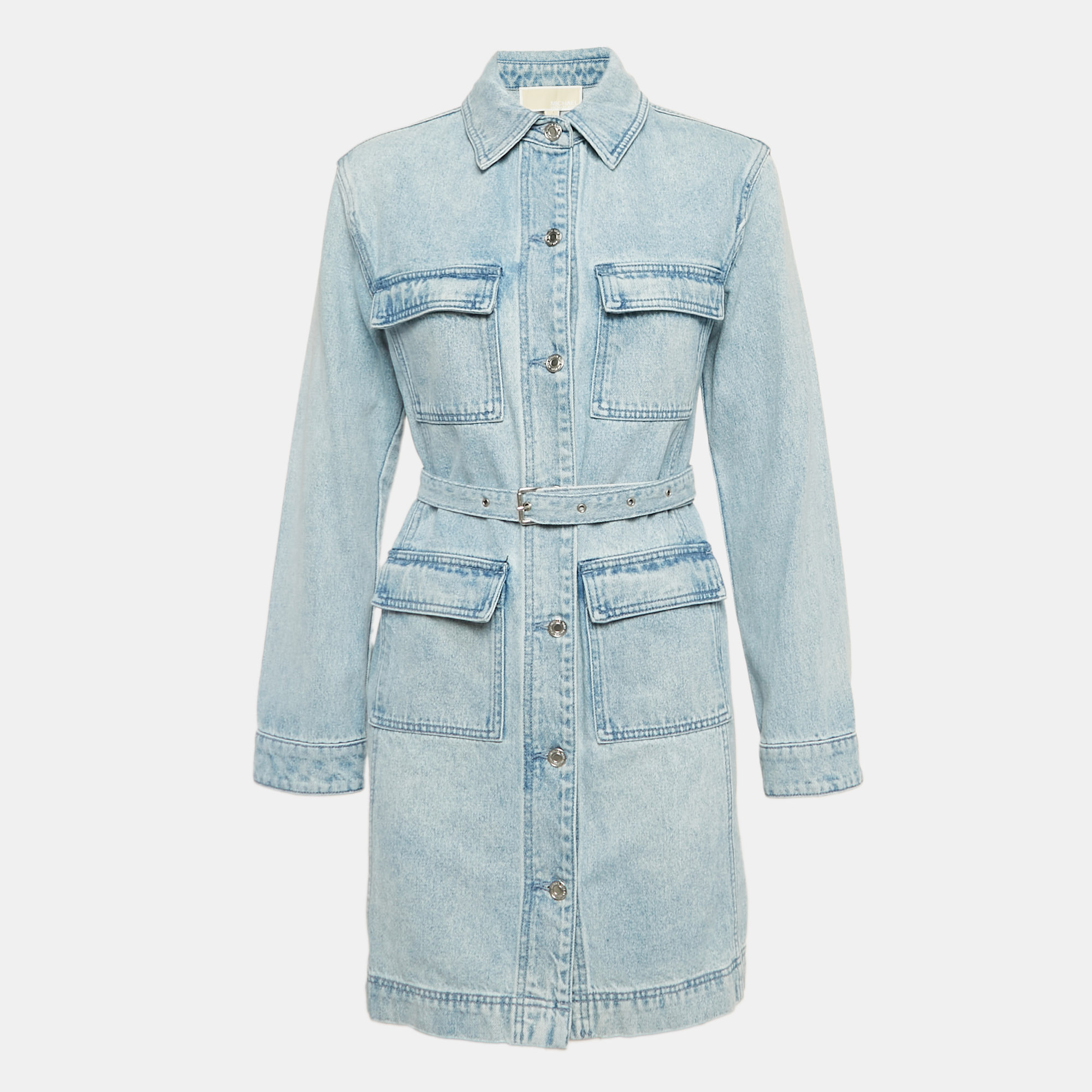 

MICHAEL Michael Kors Blue Denim Mini Dress S