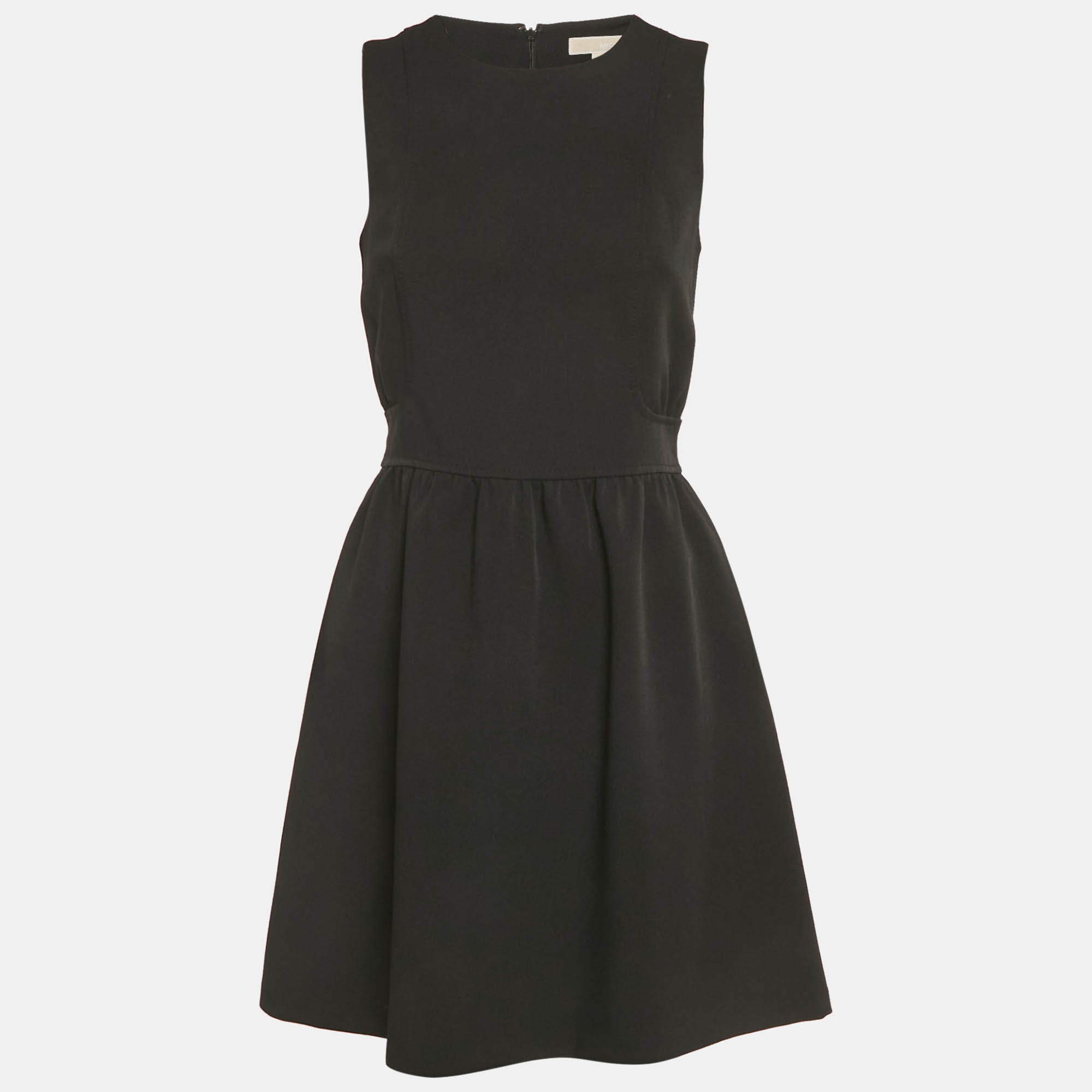 

MICHAEL Michael Kors Black Crepe Sleeveless Mini Dress S