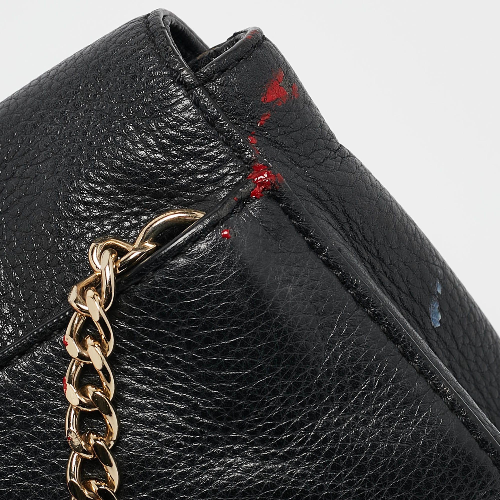 MICHAEL Michael Kors Black Leather Fulton Crossbody Bag 