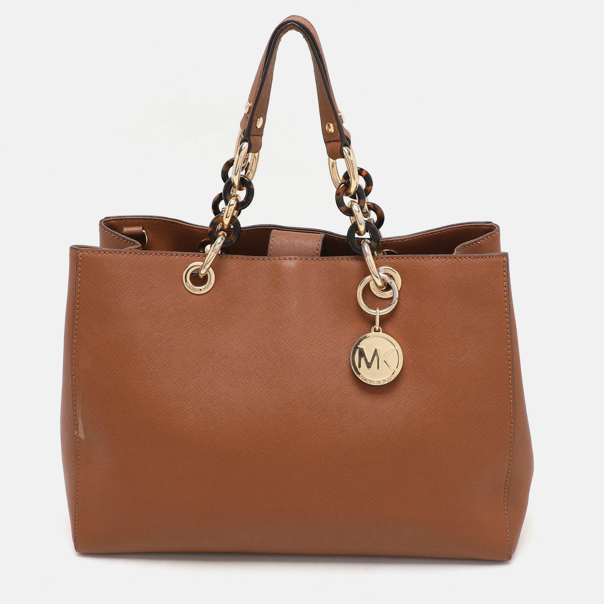 

MICHAEL Michael Kors Brown Leather Large Cynthia Tote