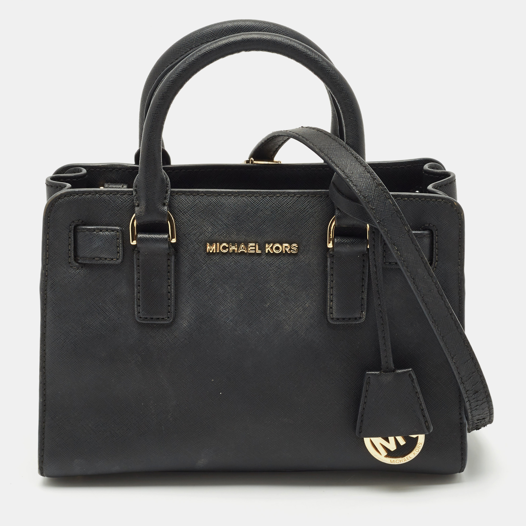 

MICHAEL Michael Kors Black Saffiano Leather  Dillon Tote