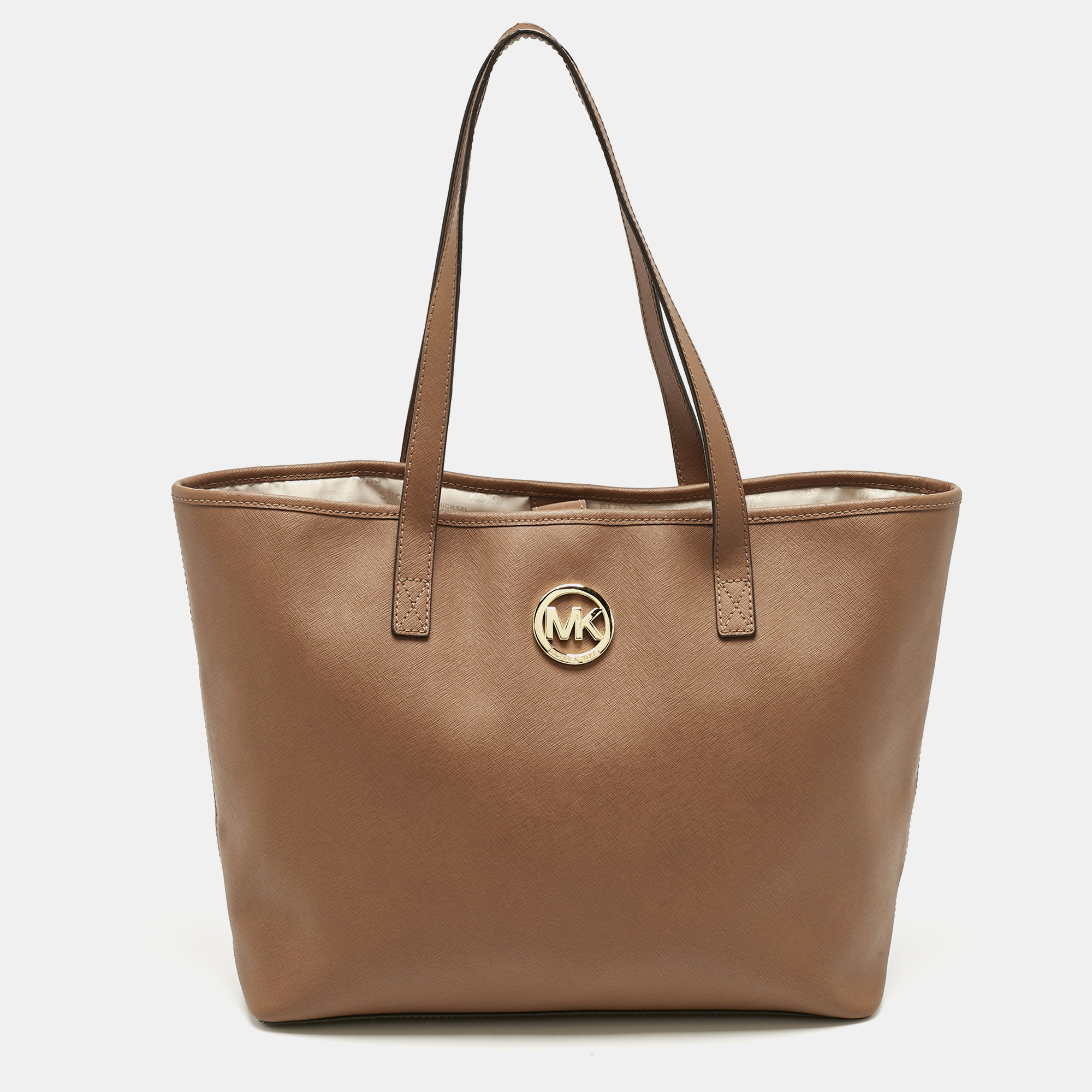 

MICHAEL Michael Kors Brown Leather  Jet Set Travel Tote