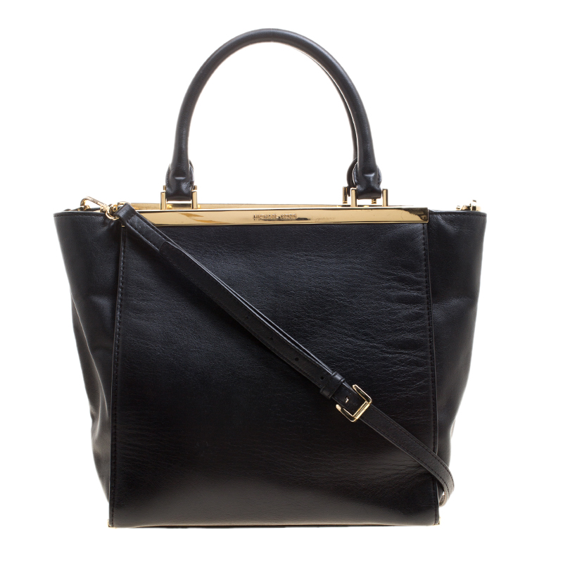 Pre Owned حقيبة مايكل كورس جلد أسود