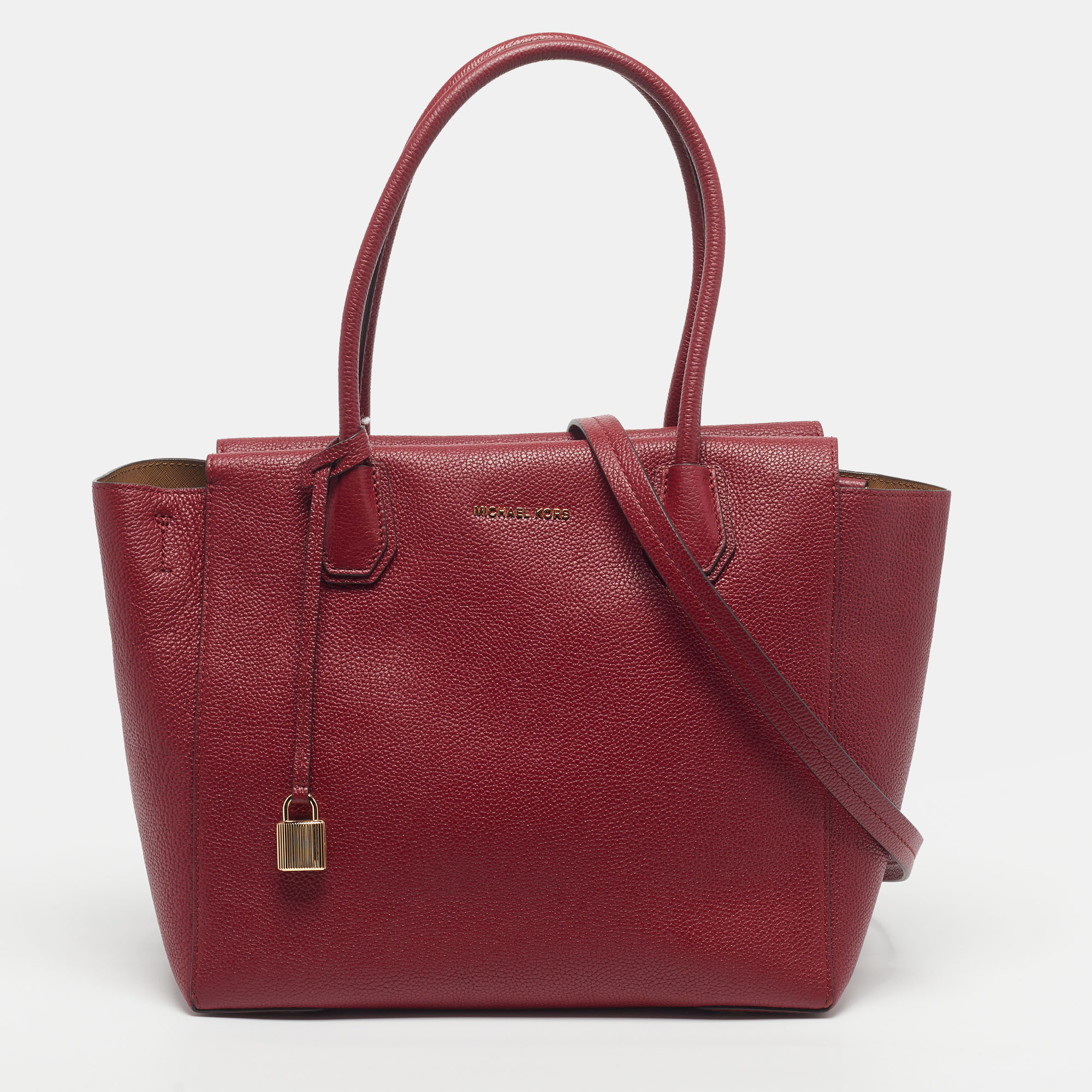 

MICHAEL Michael Kors Mercer  Red Leather Satchel