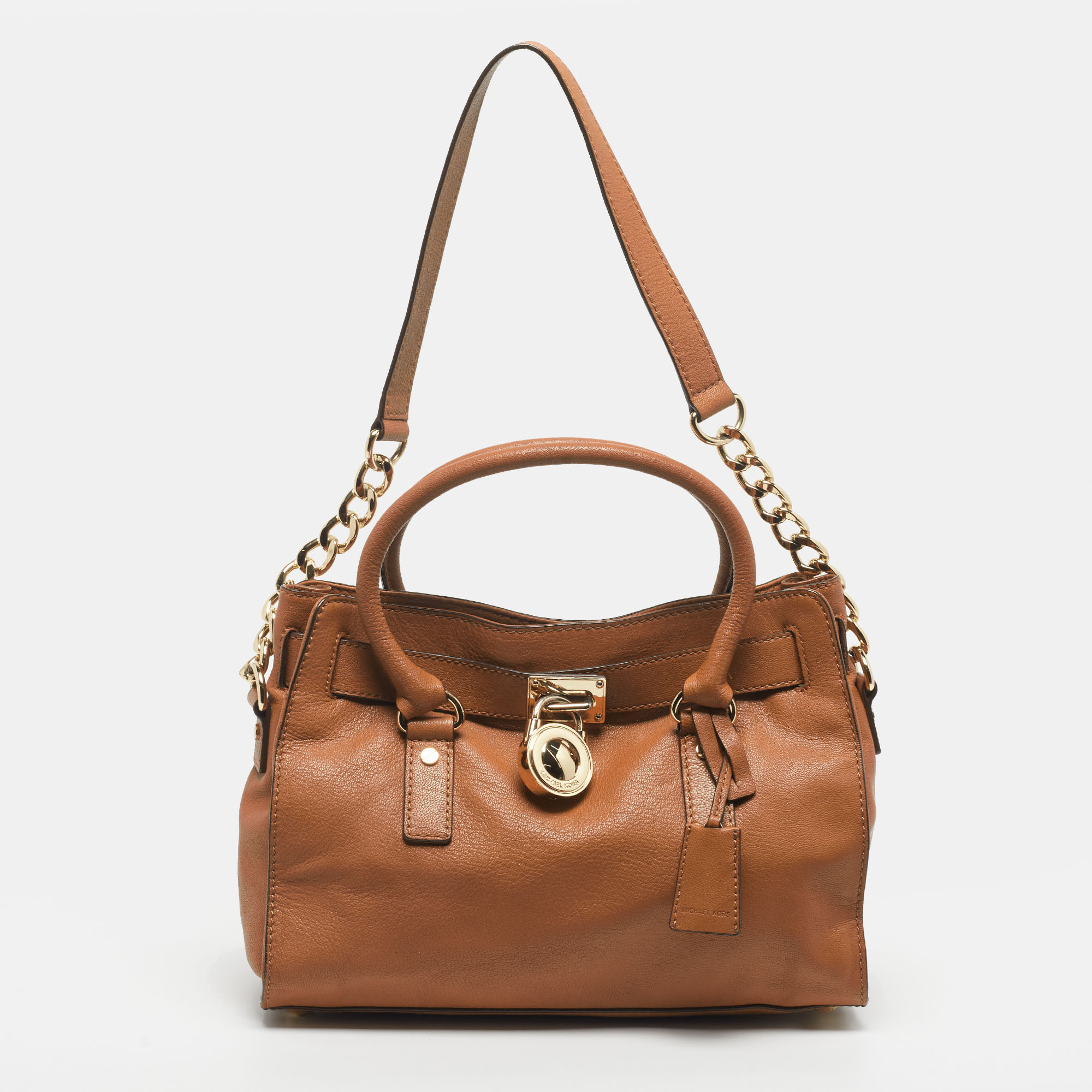 

MICHAEL Michael Kors Hamilton East West  Brown Leather Tote