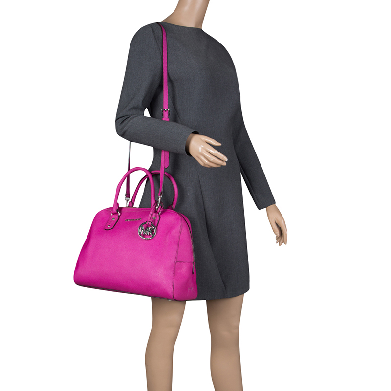

Michael Michael Kors Pink Saffiano Leather Satchel