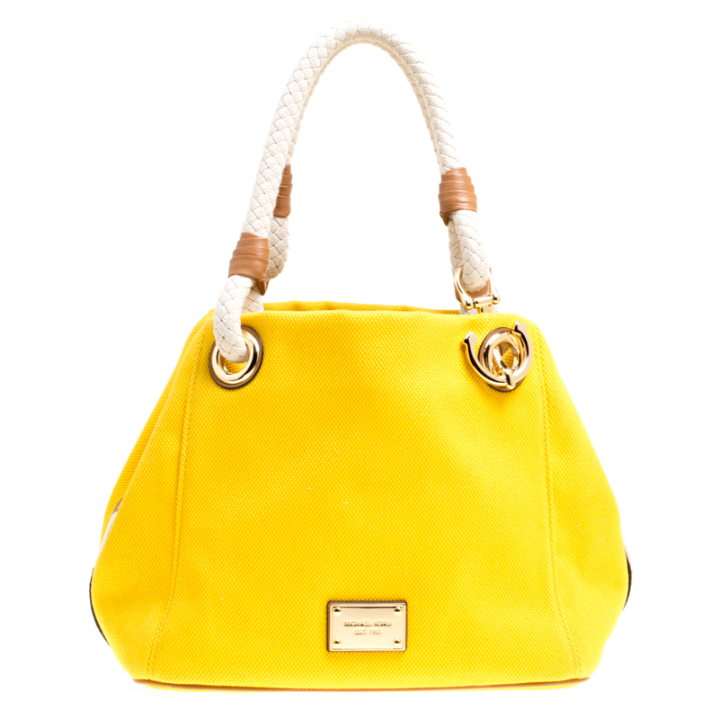 michael kors yellow tote