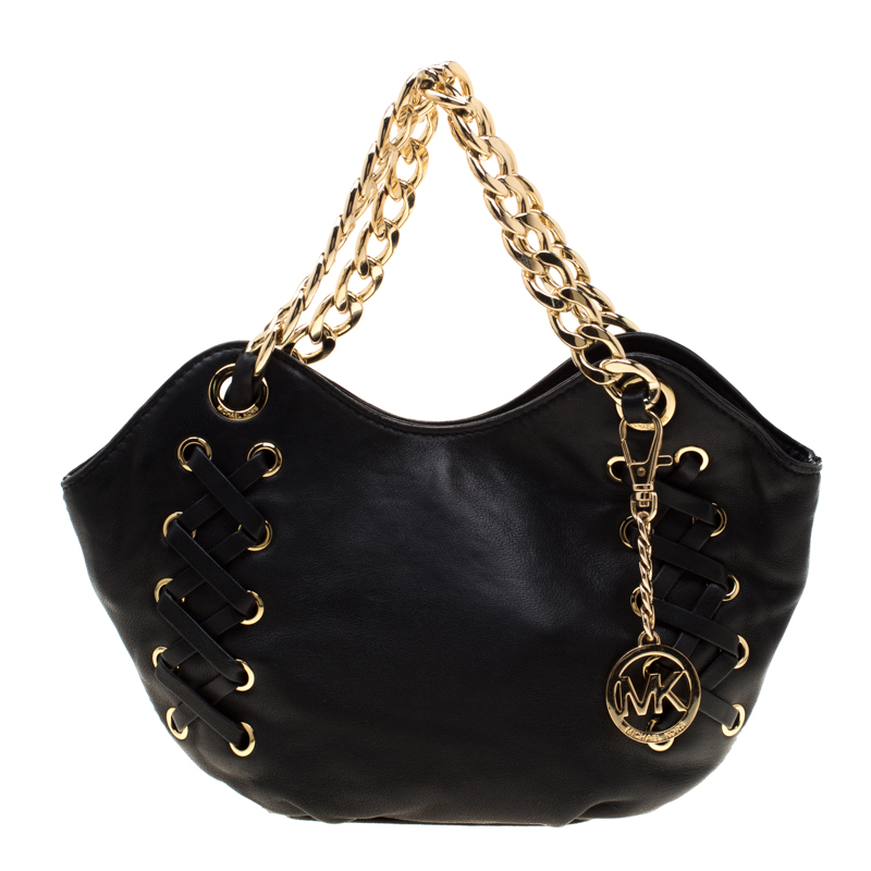 michael kors black chain purse