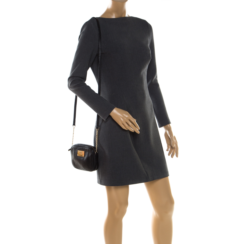 

MICHAEL Michael Kors Black Leather Crossbody Bag