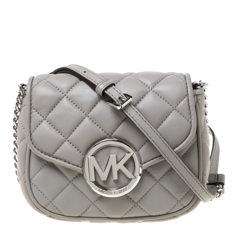 michael kors fulton crossbody grey