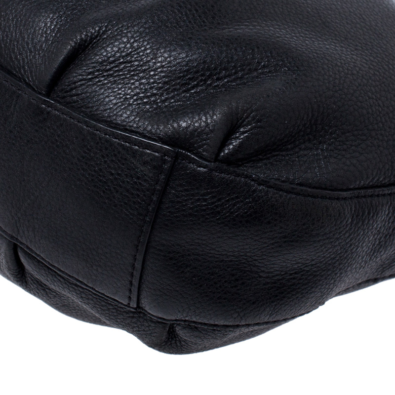 Pre-owned Michael Michael Kors Black Leather Tassel Satchel