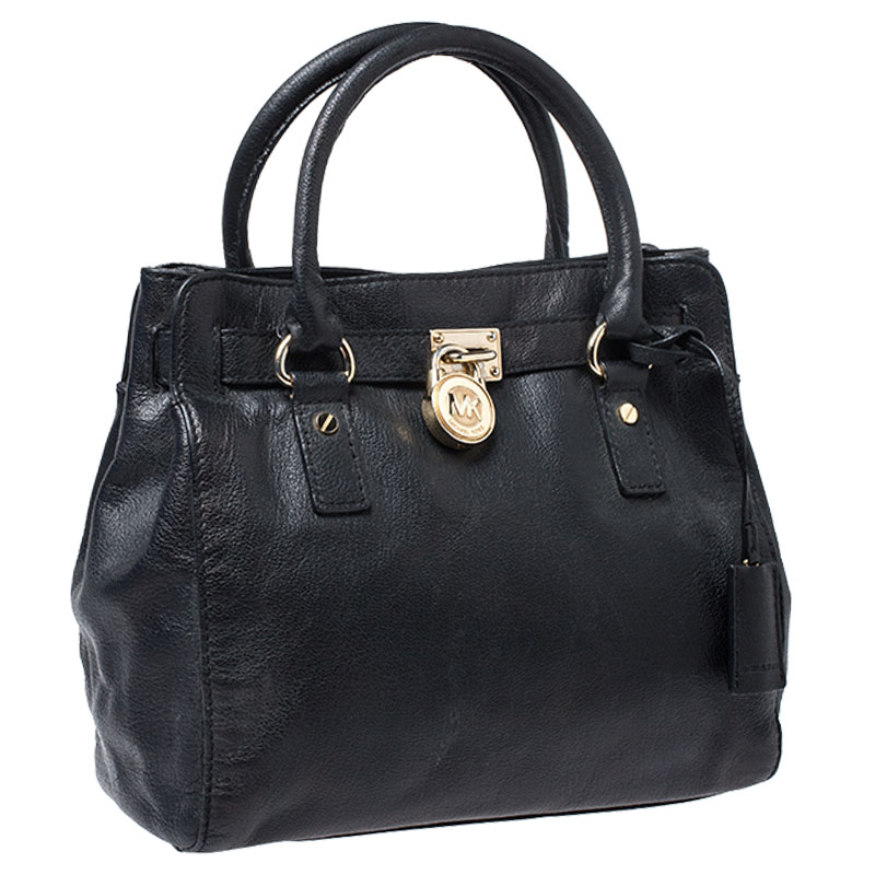 michael kors black hamilton tote