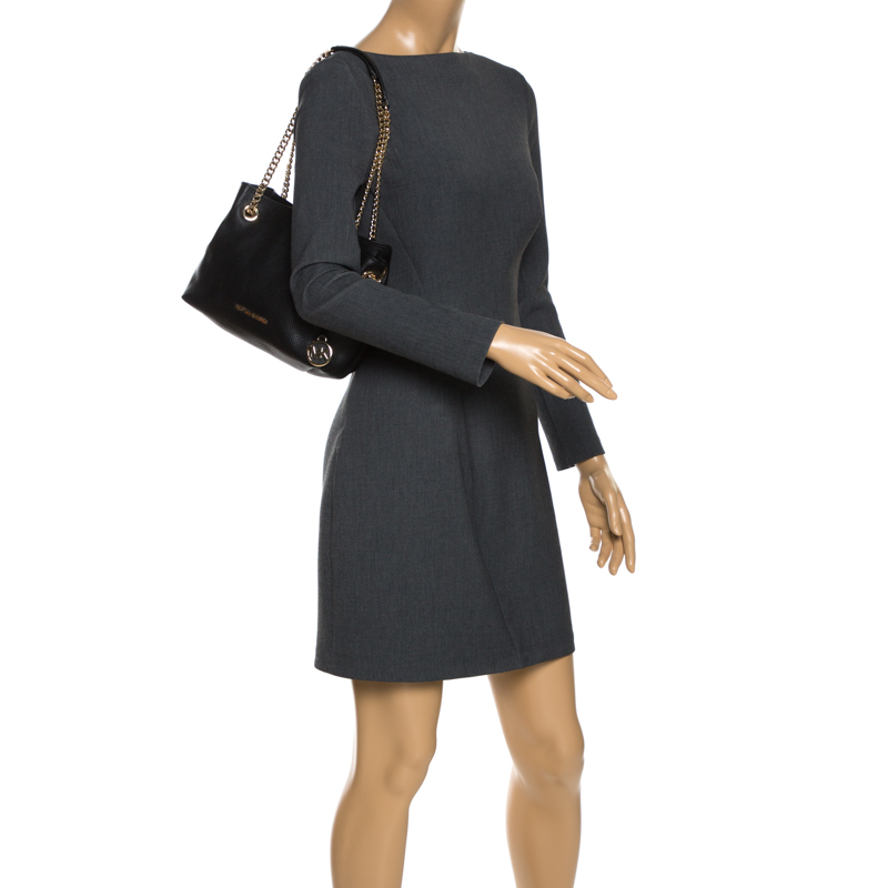 

Michael Kors Black Leather Chain Shoulder Bag