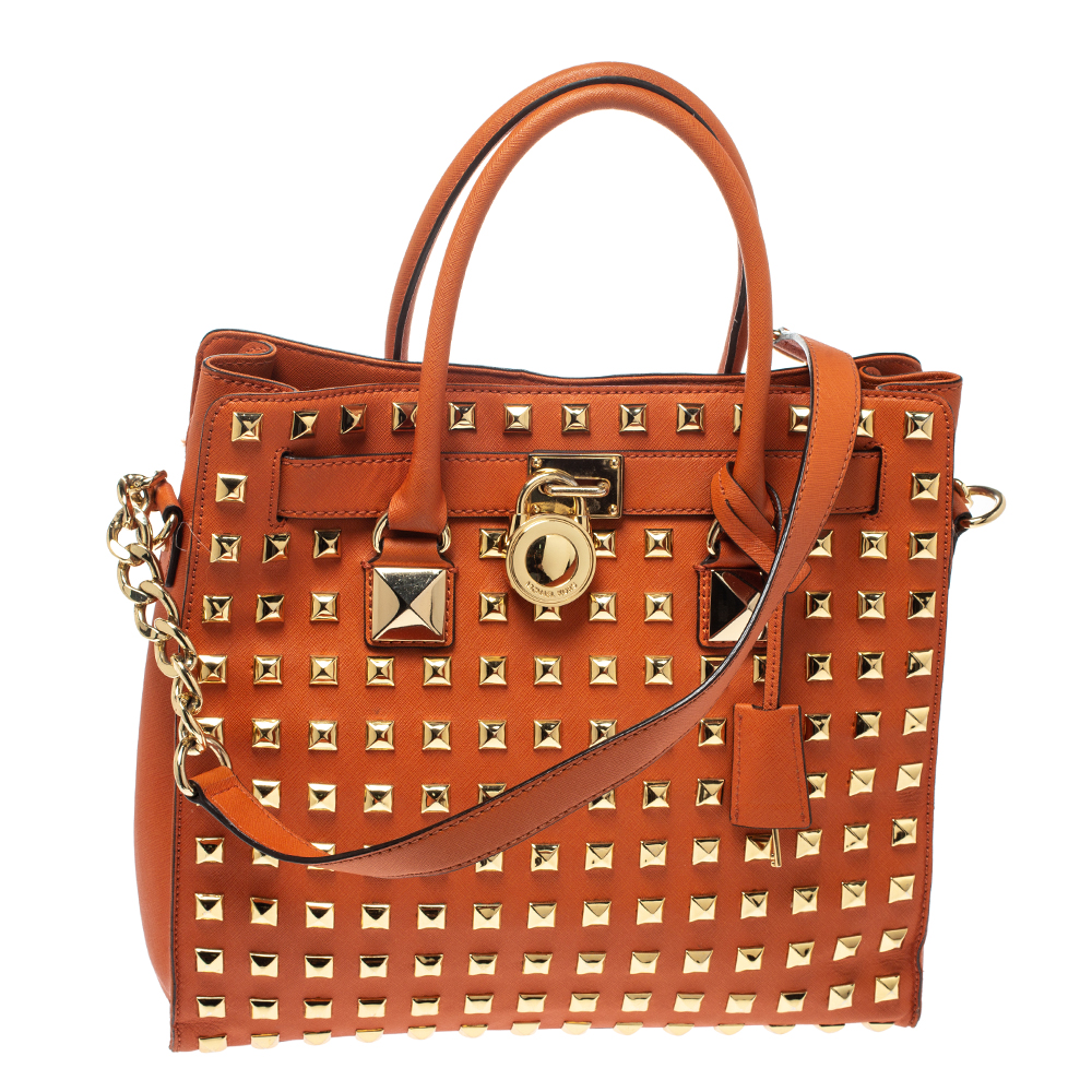 michael kors studded hamilton bag