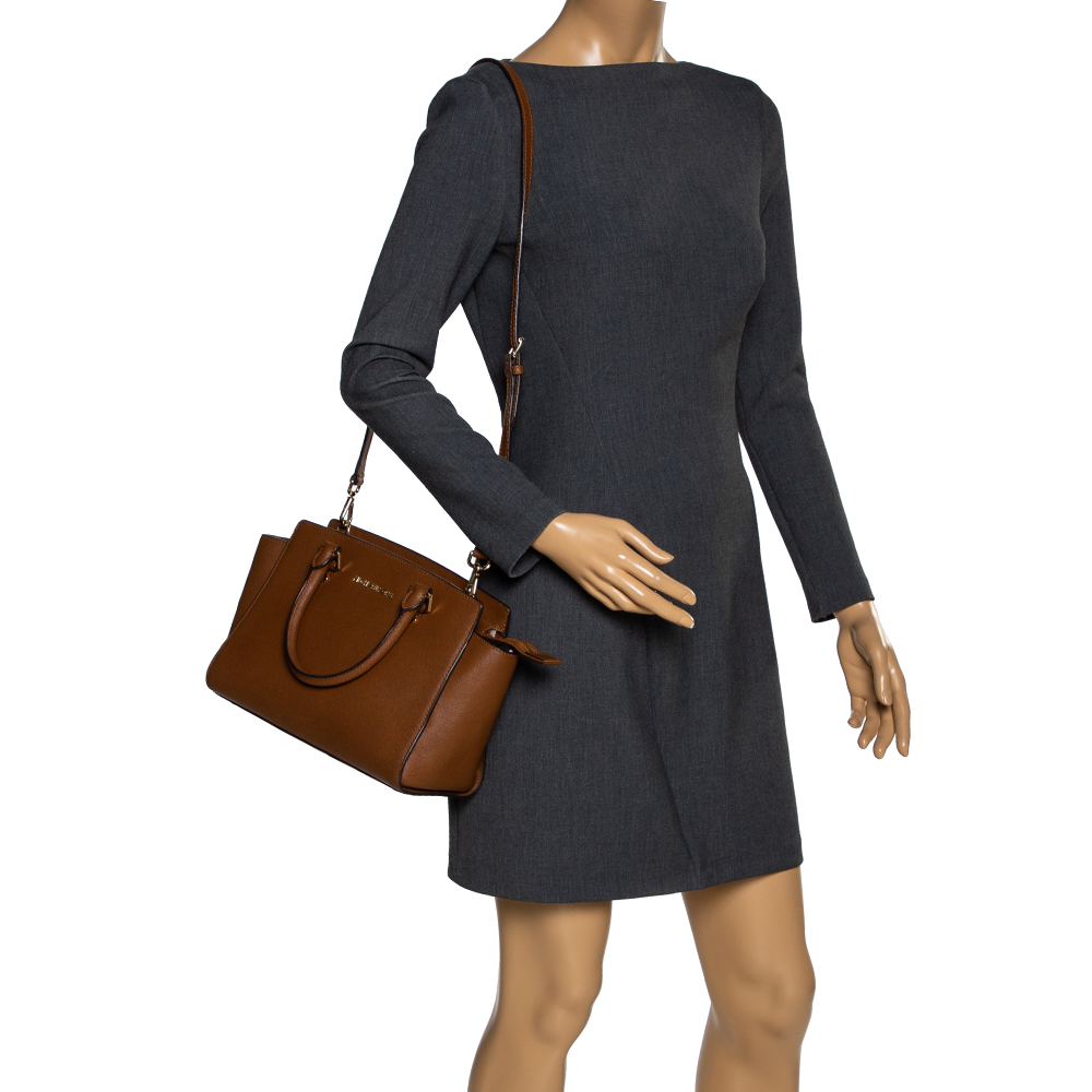 

MICHAEL Michael Kors Brown Leather Medium Selma Satchel