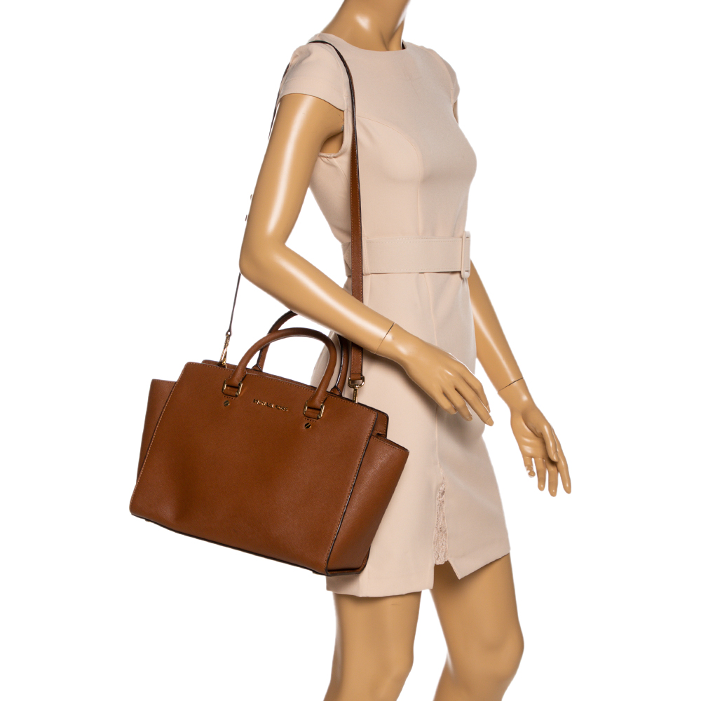 

Michael Michael Kors Brown Leather Large Selma Satchel