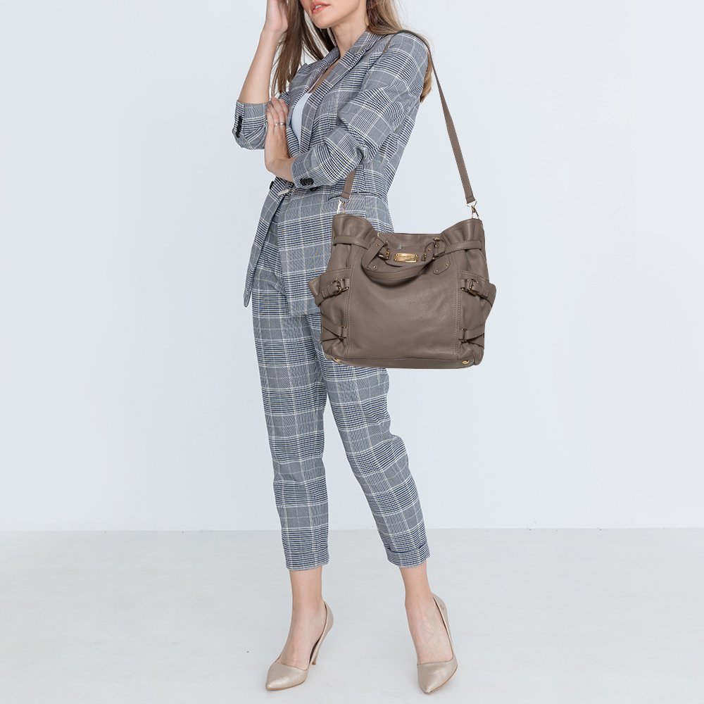 

MICHAEL Michael Kors Grey Soft Leather Gansevoort Tote