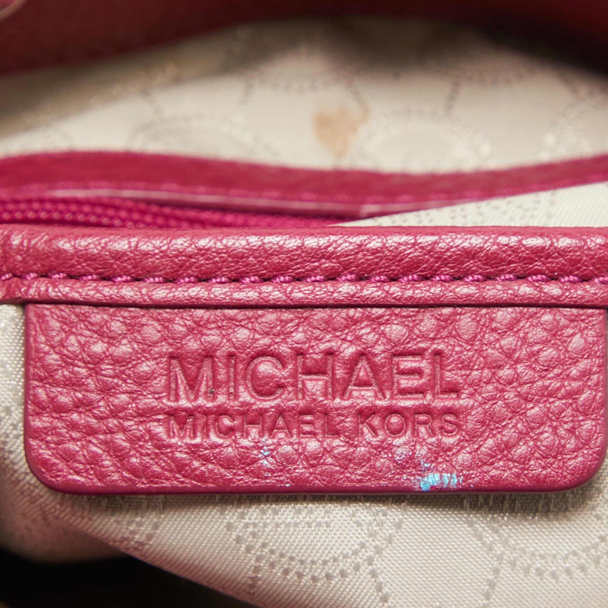 MICHAEL Michael Kors Magenta Leather Chain Shoulder Bag 