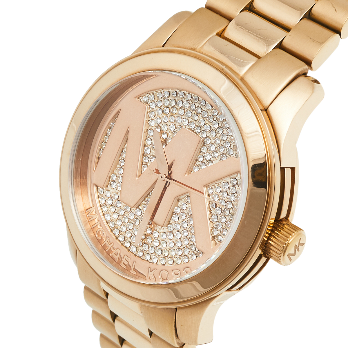 

Michael Kors Champagne Rose Gold Plated Stainless Steel Runway MK-5661 Women's Wristwatch