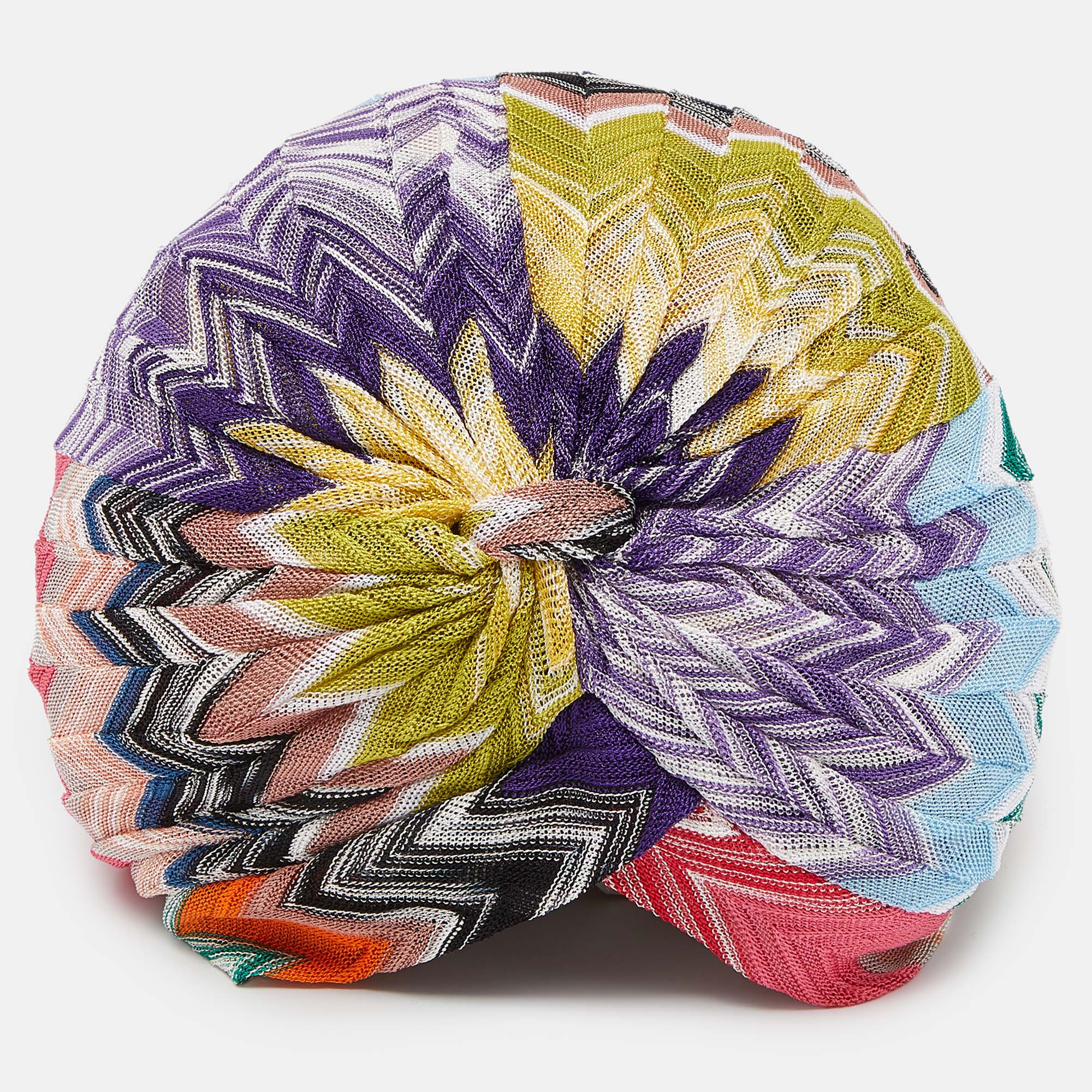 

Missoni Mare Multicolor Chevron Knit Turban